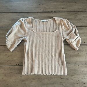 Lush knit ribbed top